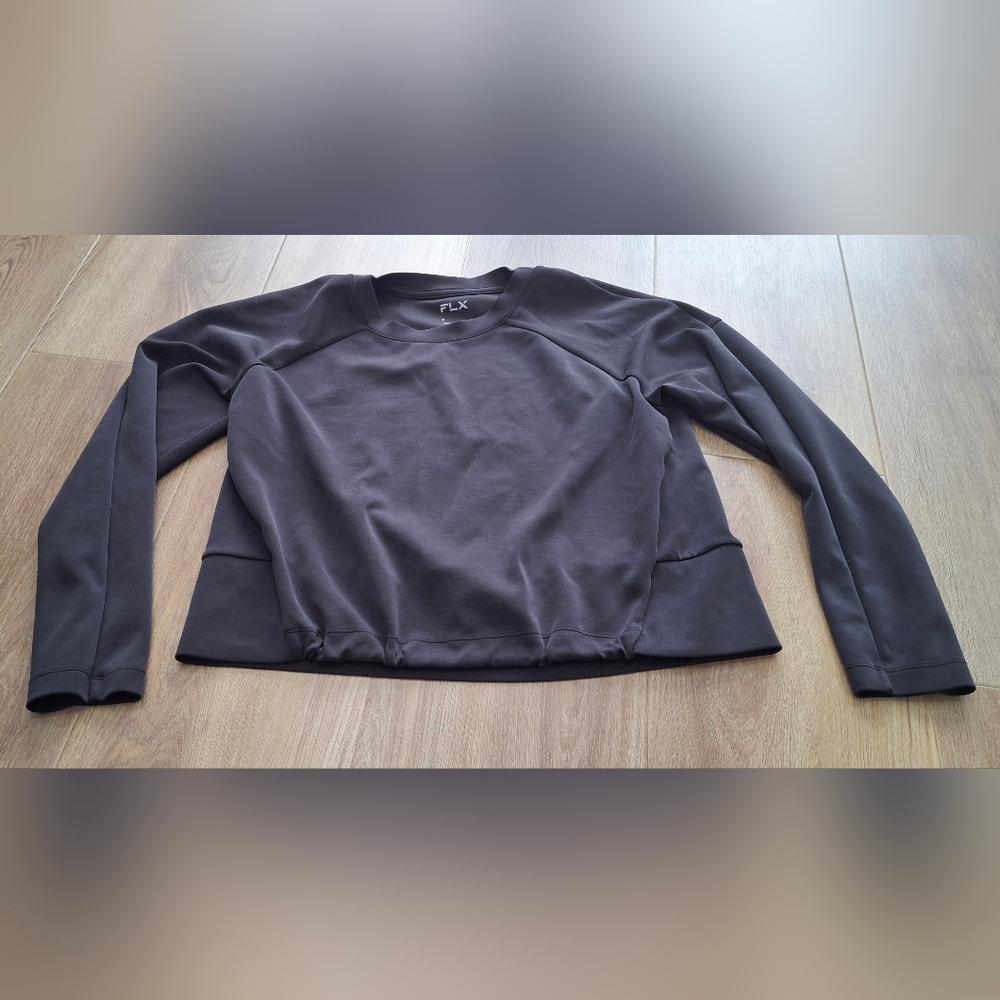 Womens Flx Black Crop Top Size S Please See Pics For Wear.